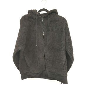 Champion NEW Black Brushed-Back Fleece Full-Zip Hoodie Medium‎